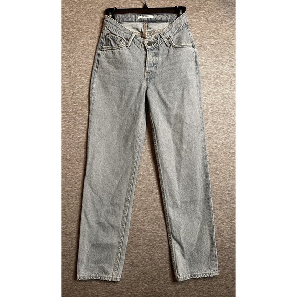 GRLFRND Abbey Be That Way‎ Straight Leg Light Wash Size 23 - Picture 1 of 7